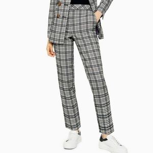Topshop Check Cigarette Pant